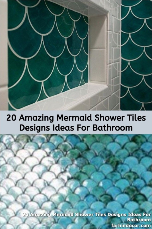 20 Amazing Mermaid Shower Tiles Designs Ideas For Bathroom | Shower ...
