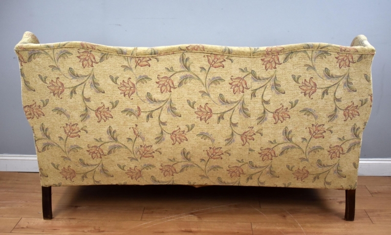 20th Century English Queen Anne Style Wingback Sofa