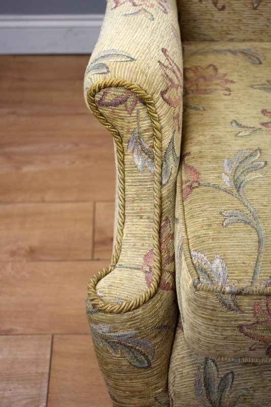 20th Century Queen Anne Style Wingback Sofa
