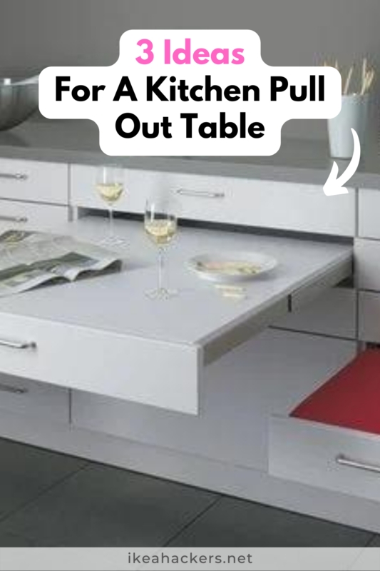 3 ideas for a kitchen cabinet pull out table - IKEA Hackers | Ikea ...
