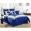Amazon.com: Cozy Beddings Lux Dcor 8-Piece Comforter Set, Queen, Royal ...