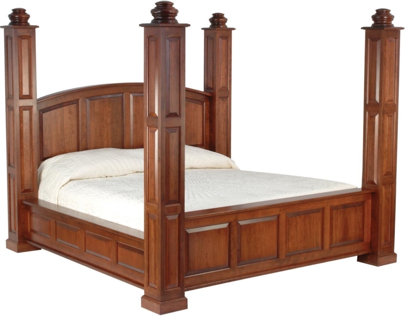 Amish Deluxe Viceroy Solid Wood Four-Poster Bed