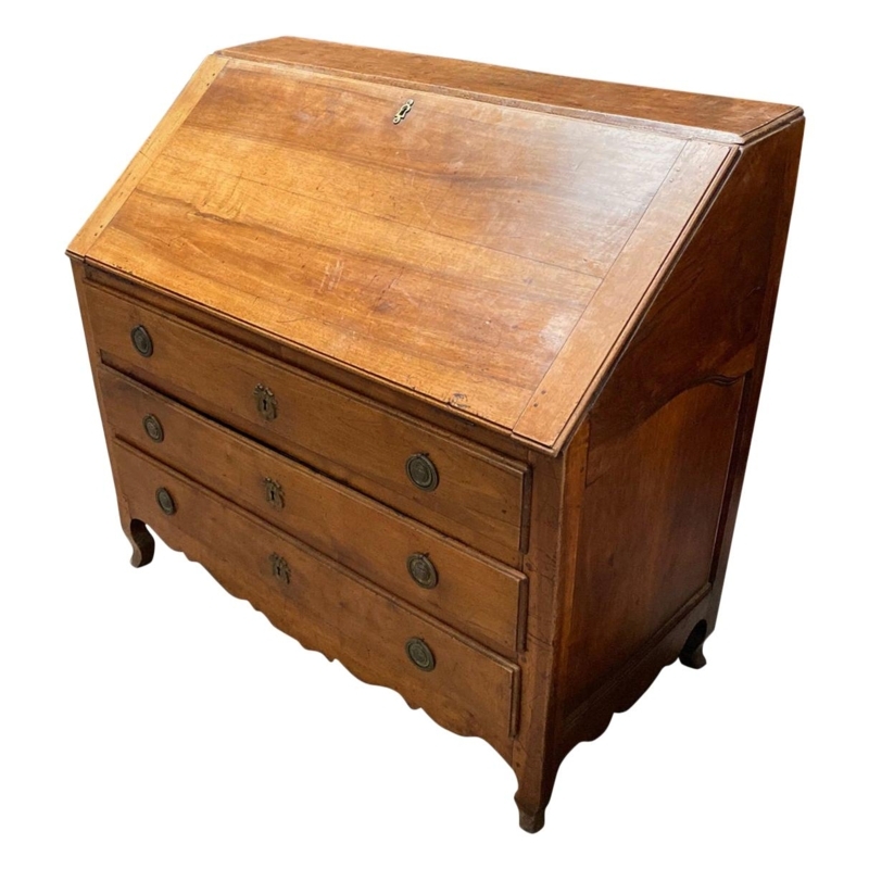 Antique Country French Wood Secretary Desk