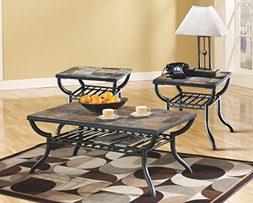 Ashley Furniture Slate Top Coffee and End Tables