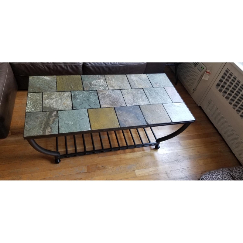 Ashley Slate Top Coffee Table with Side Tables