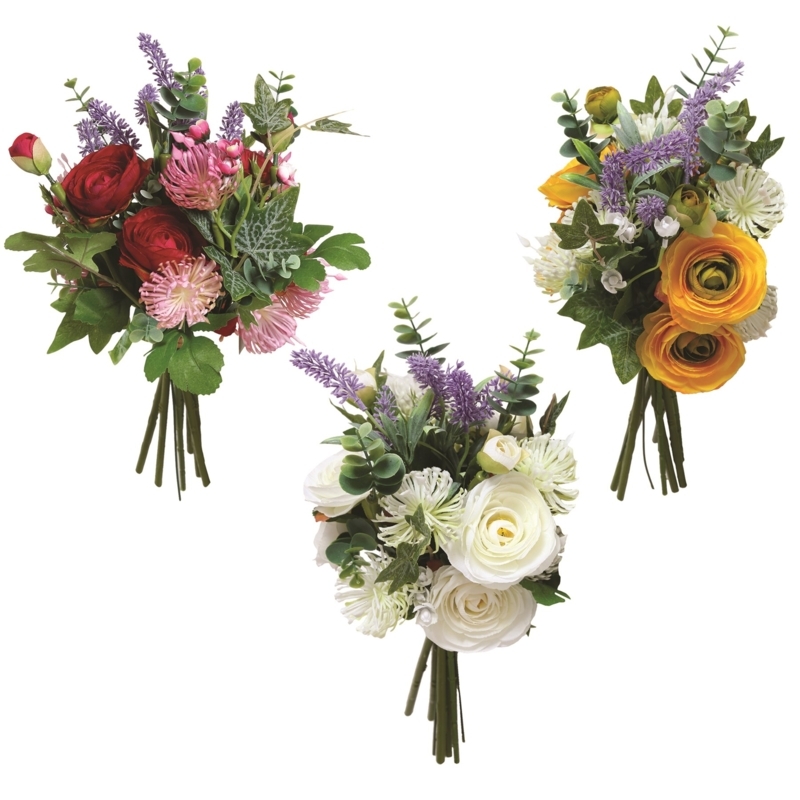 Assorted Camellia Bouquets with Mixed Blooms