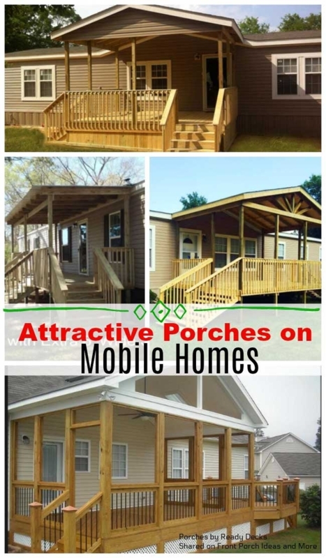 Attractive Wooden Porch Designs for Mobile Homes