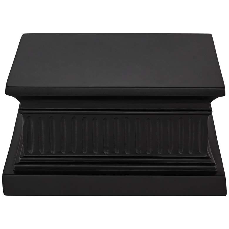 Black Decorative 8-Inch Pedestal Lamp Riser