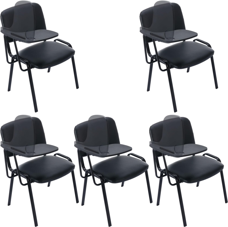 Black Folding Student Chairs with Attached Desks