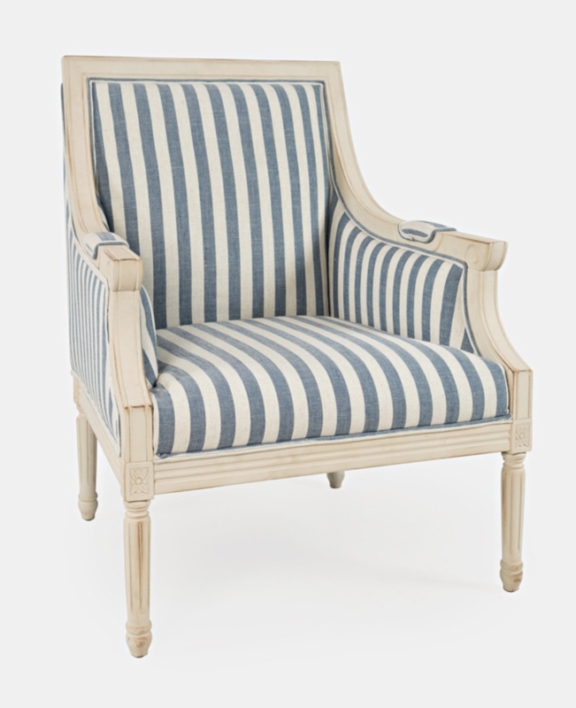 Blue and White Striped Chair - Ideas on Foter