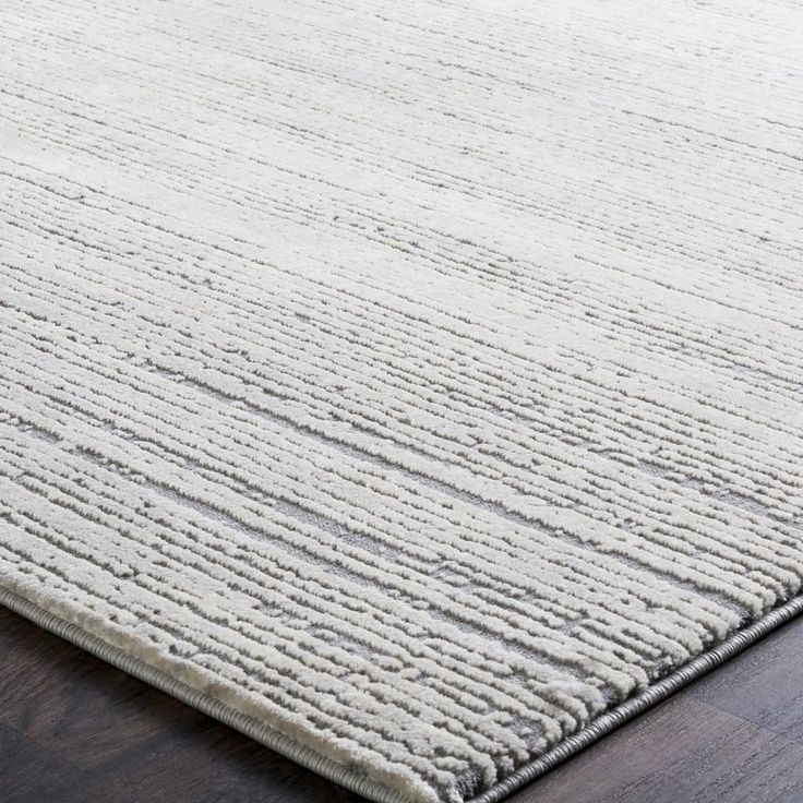 Brooks Distressed Modern Sleek Gray/Cream Area Rug | Modern rugs grey ...
