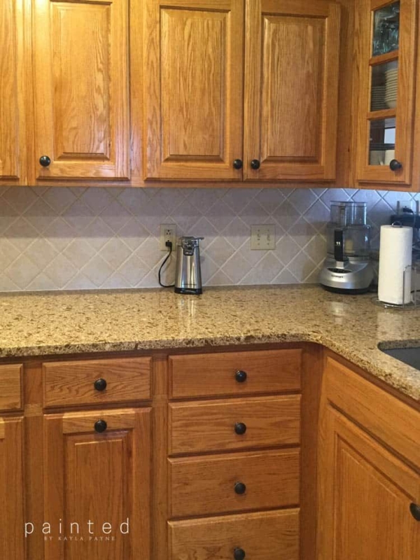 Bye Bye Honey Oak Kitchen Cabinets, Hello Brighter Kitchen! in 2020 ...