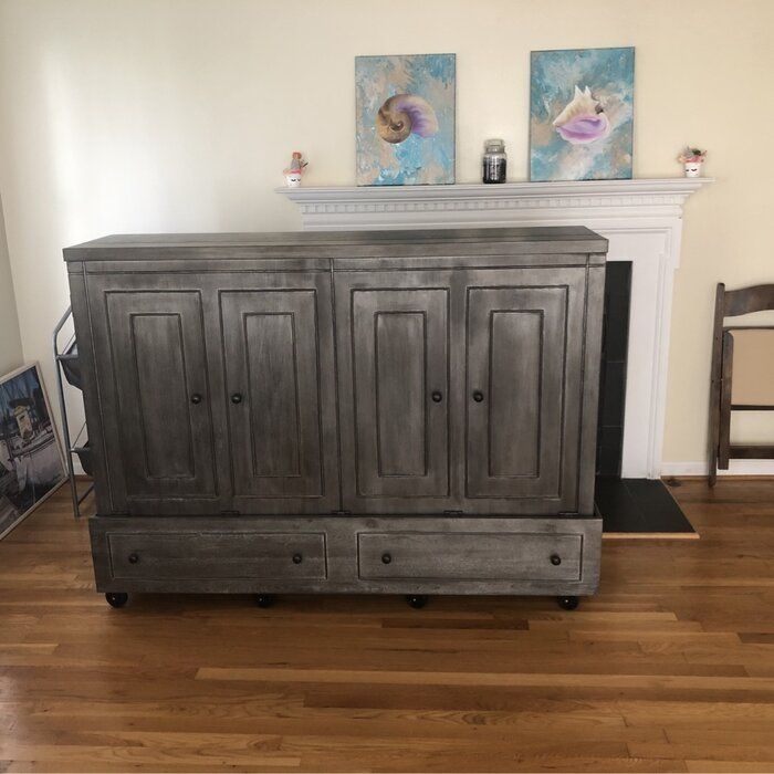 Caribou Queen Solid Wood Mobile Murphy Bed