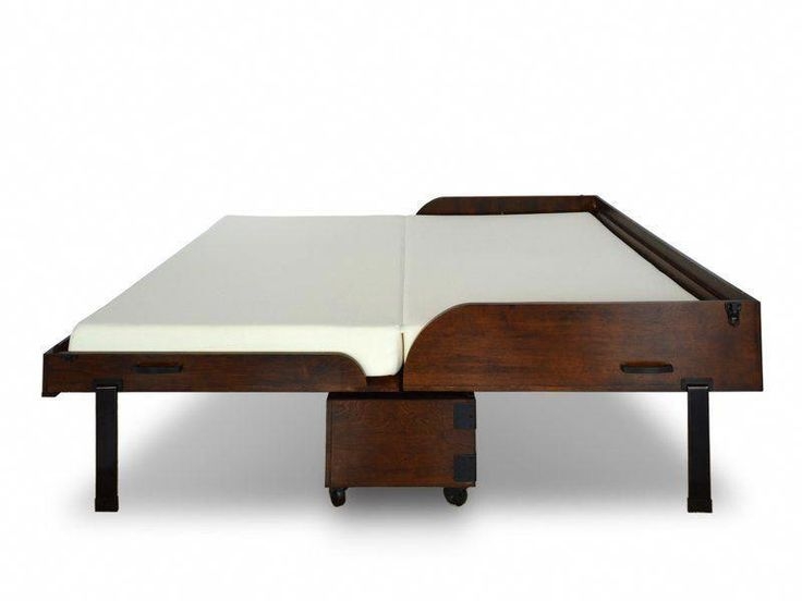 Caribou Queen Solid Wood Mobile Murphy Bed with Mattress