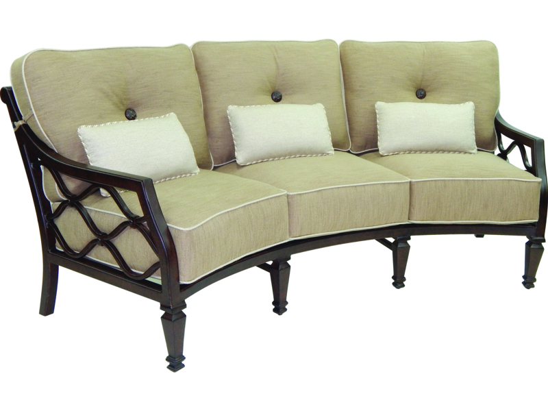 Castelle Villa Bianca Crescent Deep Seating Sofa