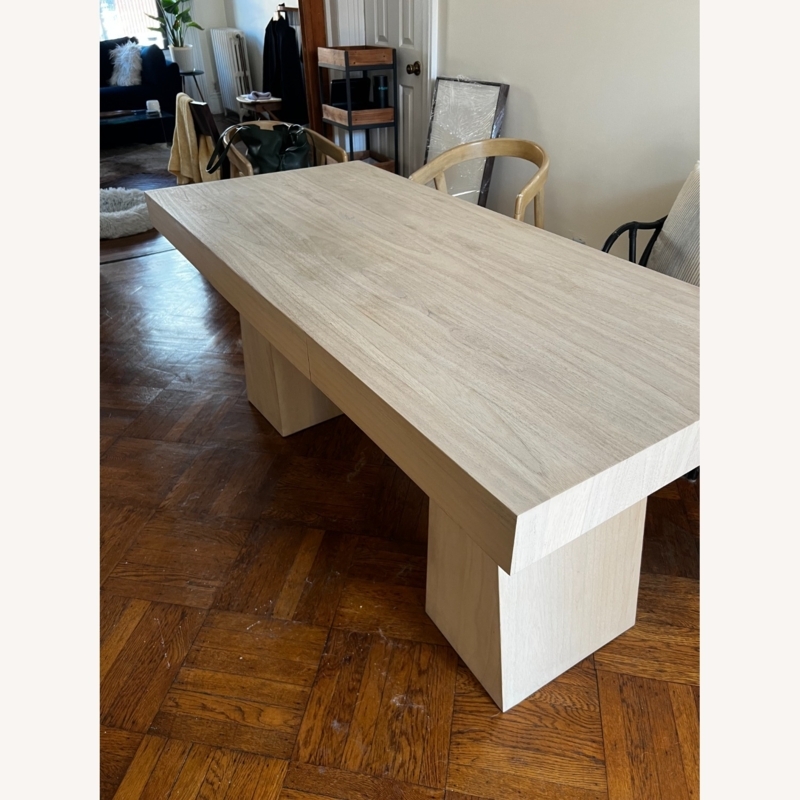 CB2 Ridge Bleached Oak Desk - AptDeco