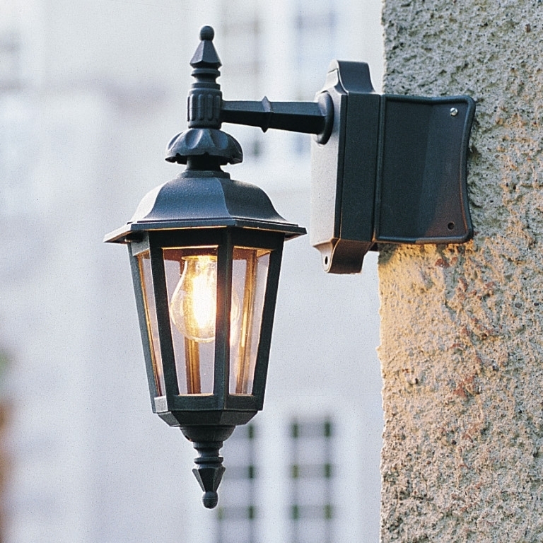 Classic Black Outdoor Wall Lantern Light Fixture