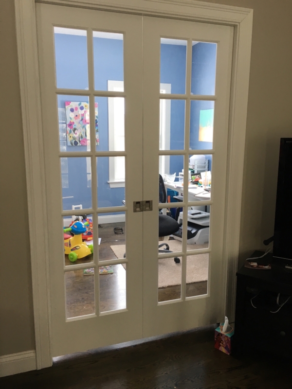 Classic White Interior French Door Handles