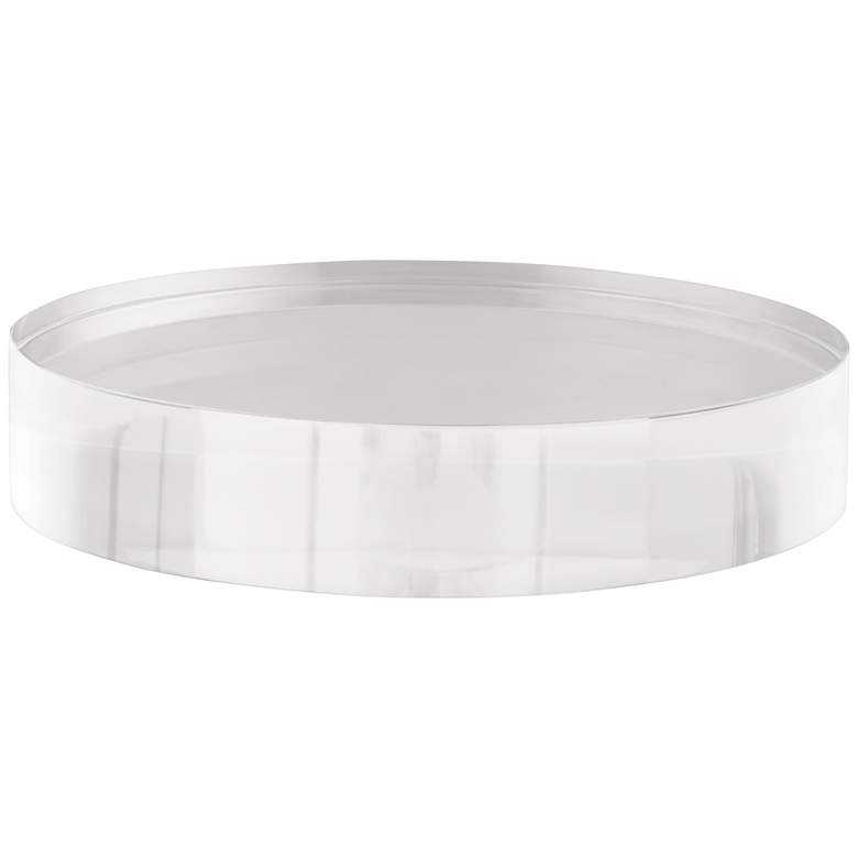Clear Acrylic Round Pedestal Lamp Riser 8 Inches
