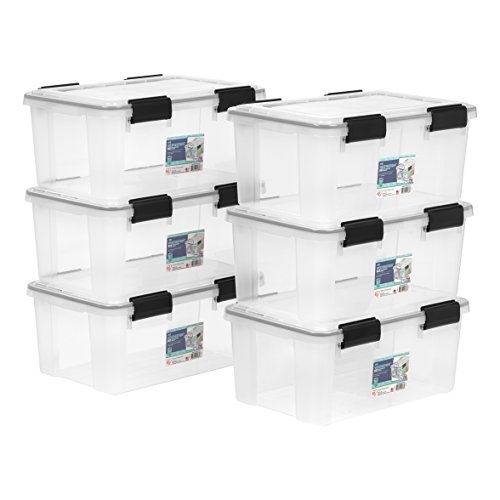Clear Mouse Proof Storage Bins with Secure Lids