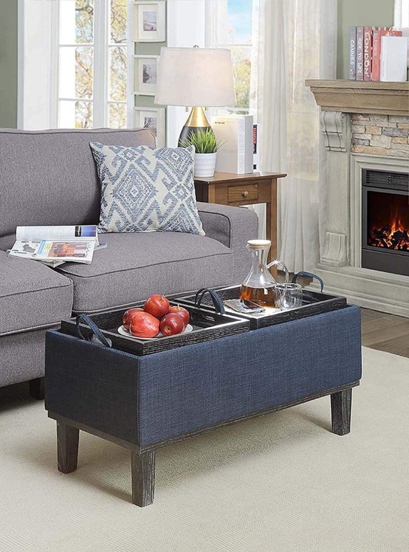 Coastal Style Modular Ottoman Coffee Table