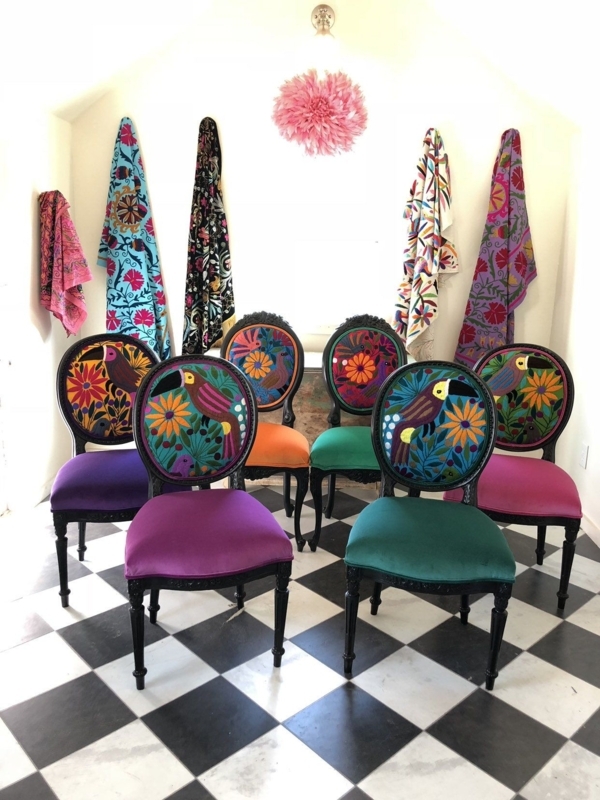 Colorful Funky Dining Chairs for Small Spaces