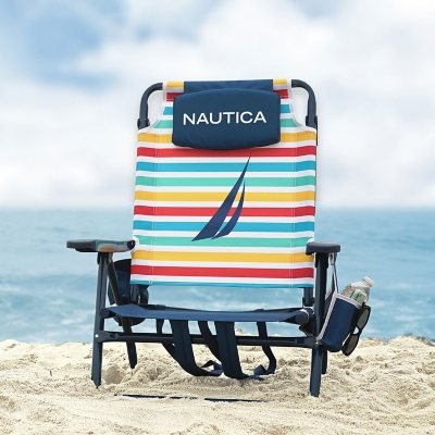 Colorful Nautica Rainbow Stripe Beach Chair
