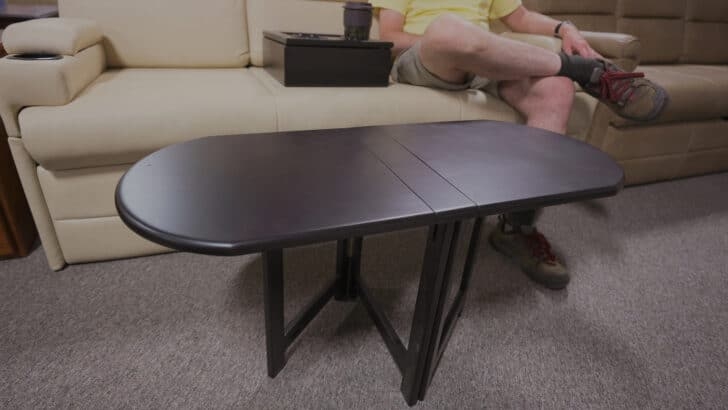Compact Folding Table Perfect for RV Interiors