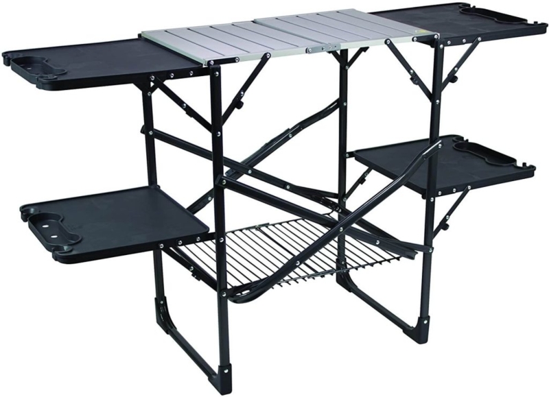 Compact Multi-Tier Folding RV Camping Table