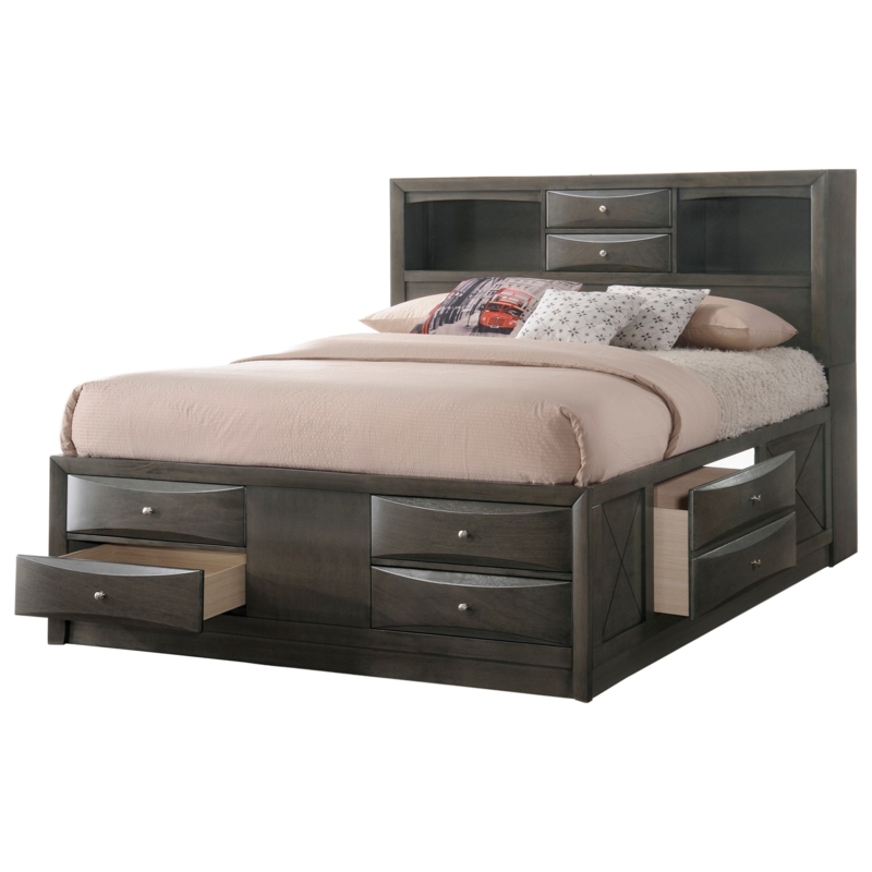 Contemporary King Size Captain's Bed with Storage Drawers