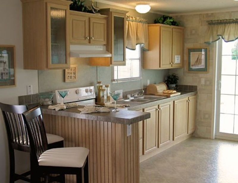 Cozy Compact Kitchen with Breakfast Bar