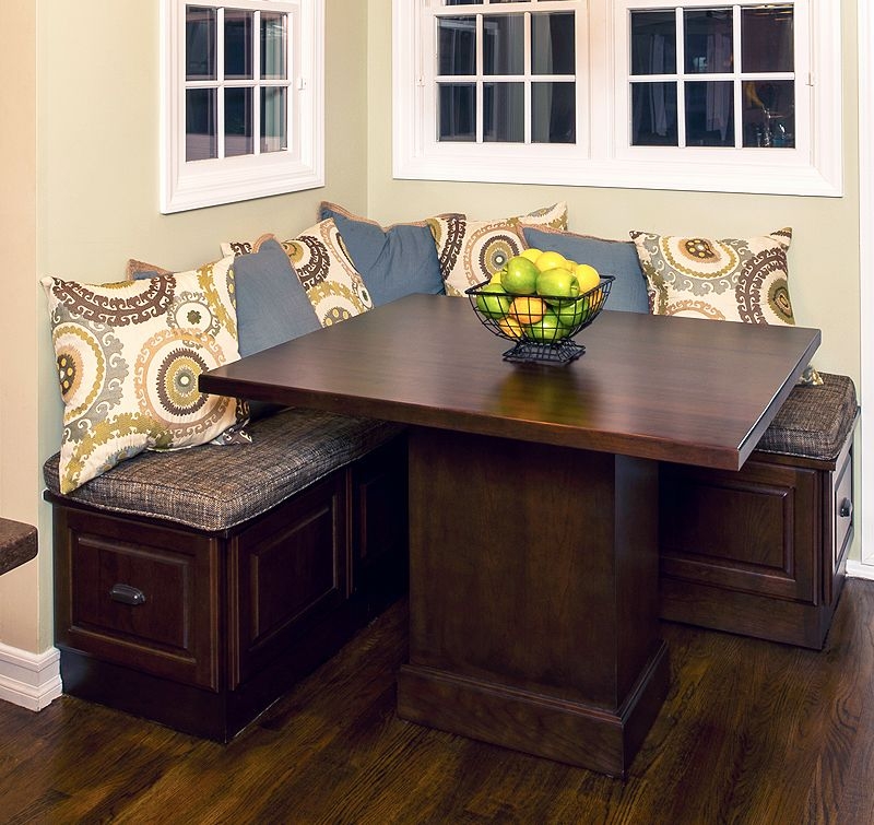 Cozy Corner Booth Kitchen Table with Storage