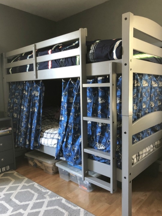 Creative Bunk Bed Fort with Privacy Curtains