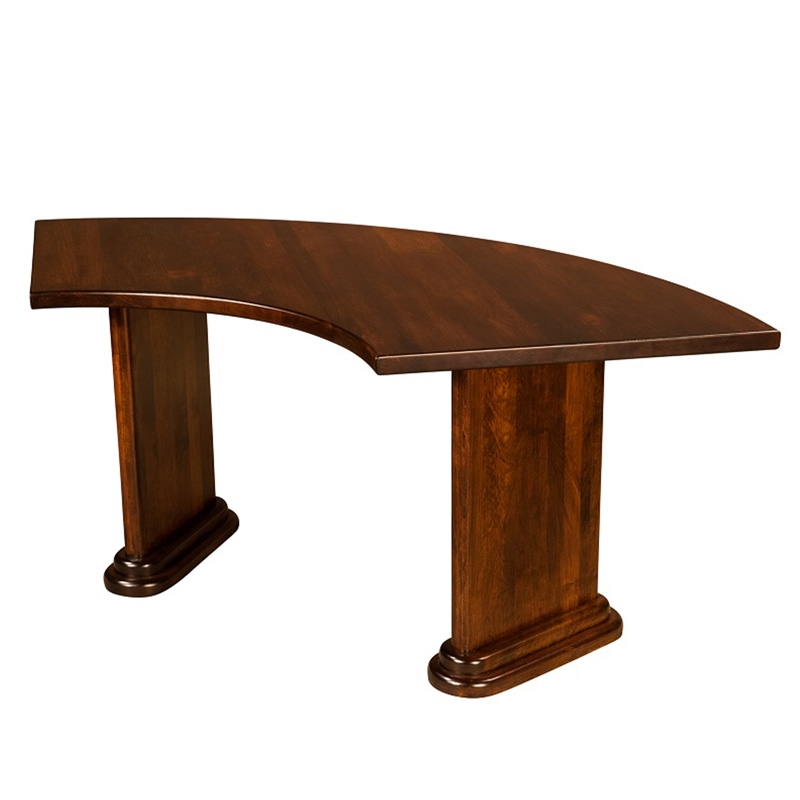 Curved Solid Wood Executive Conference Table