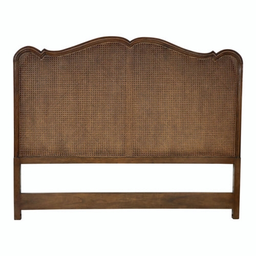 Custom Wooden Cane Headboard with Elegant Design