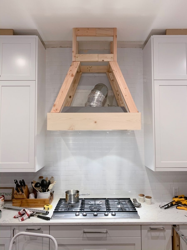 DIY Farmhouse Style Range Hood Vent Cover