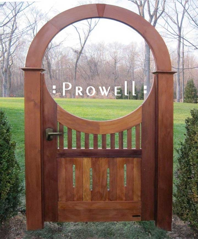 Elegant Arched Wooden Garden Gate Design