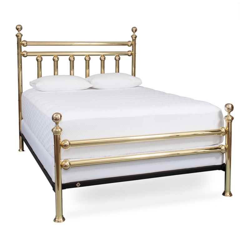 Elegant Brass Bed Frame with Classic Design
