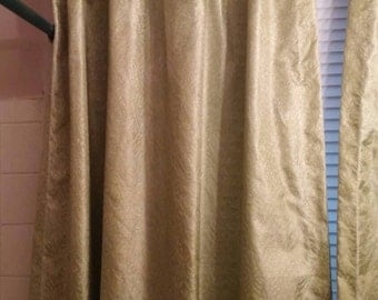 Elegant Chartreuse Satin Curtains for Living Room