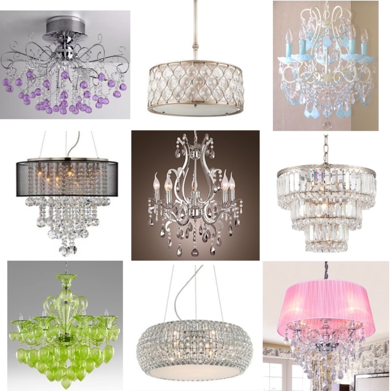 Elegant Crystal and Glass Chandeliers for Closets