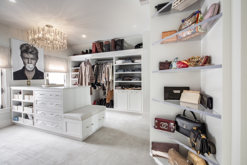 Elegant His and Hers Spacious Master Closets
