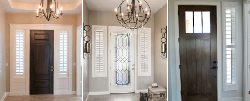 Elegant Interior Shutters for Sidelight Windows
