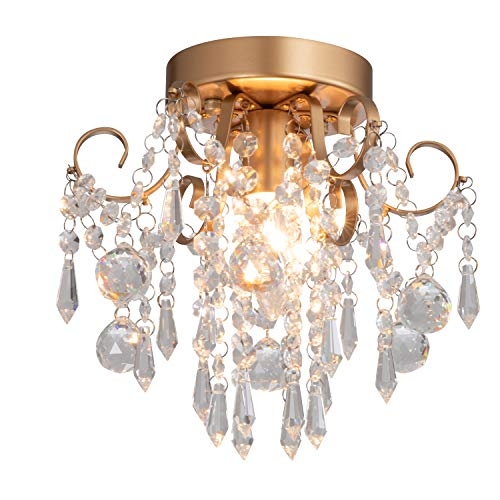 Elegant Mini Crystal Chandelier for Closet Lighting
