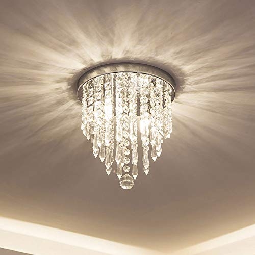 Elegant Mini Crystal Chandeliers for Closet Lighting
