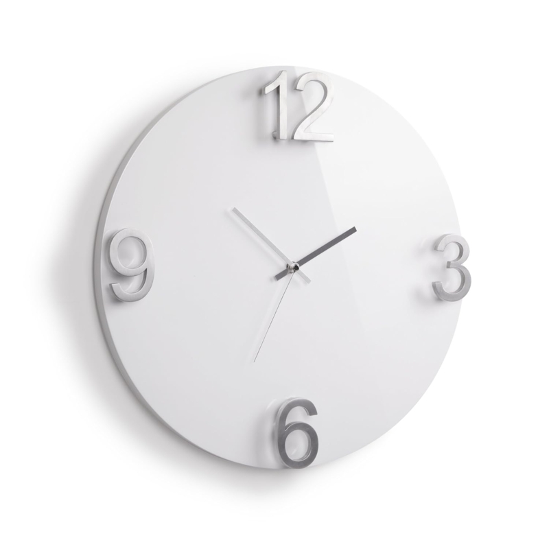 Elegant Minimalist Wall Clock with 3D Numbers