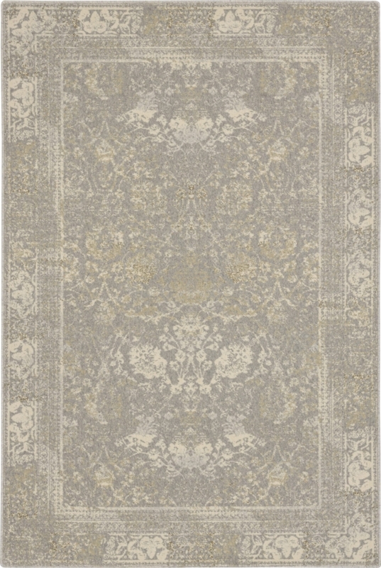 Elegant Neutral Toned Vintage-Inspired Wool Rug