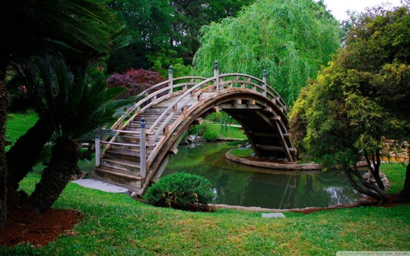 Elegant Simple Japanese Garden Bridge Design