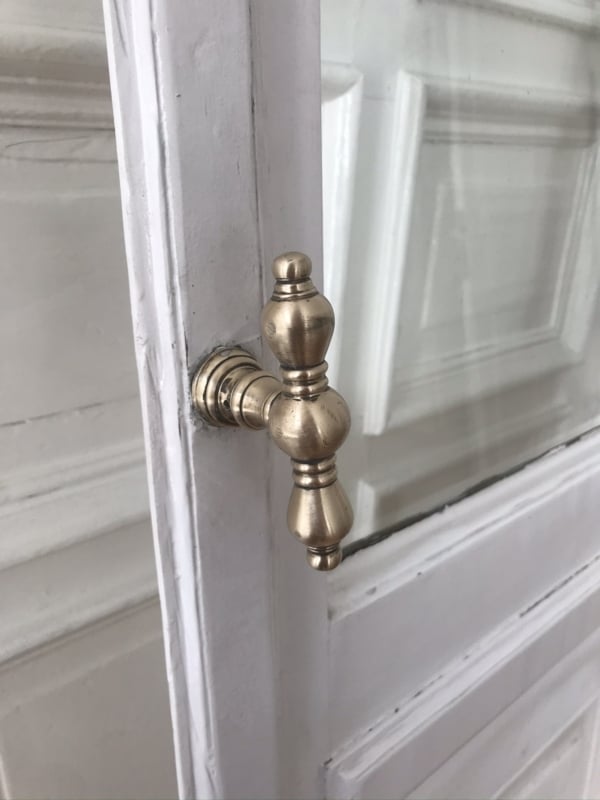 Elegant Vintage French Door Hardware Design