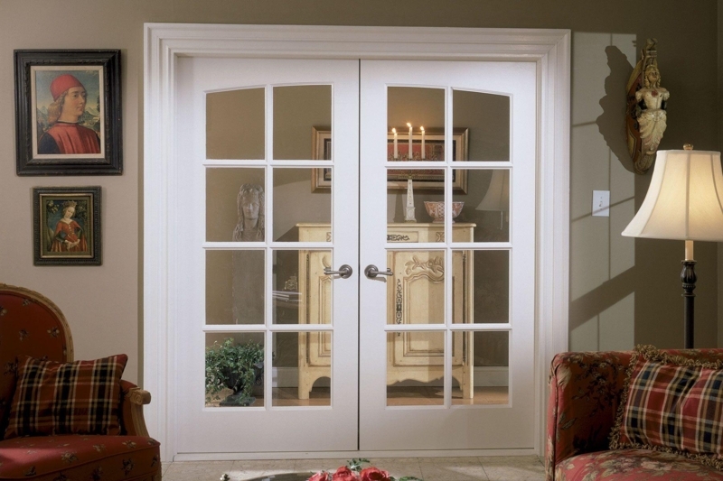 Elegant White French Doors Enhancing Natural Light