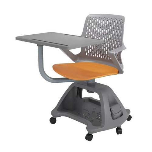 Ergonomic Folding Armchair with Attached Writing Table